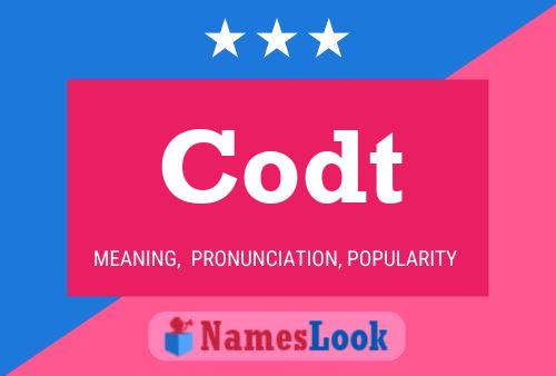 Codt Name Poster