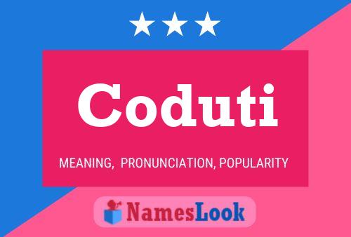 Coduti Name Poster