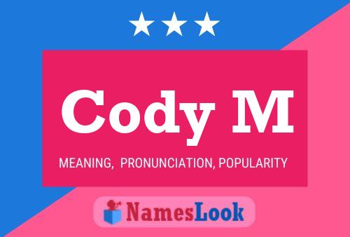 Cody M Name Poster