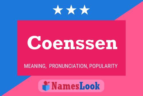 Coenssen Name Poster