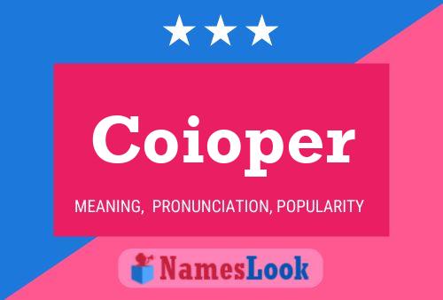 Coioper Name Poster