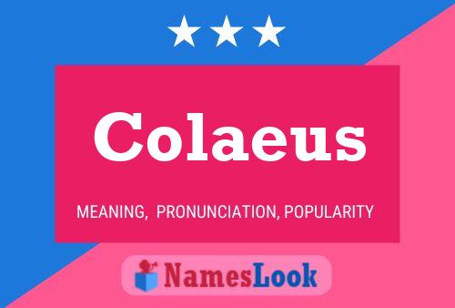 Colaeus Name Poster