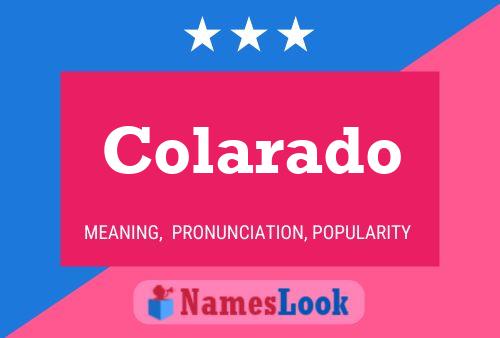 Colarado Name Poster