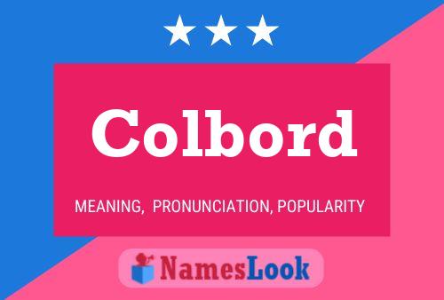 Colbord Name Poster