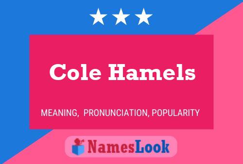 Cole Hamels Name Poster