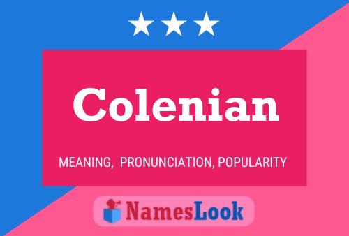 Colenian Name Poster