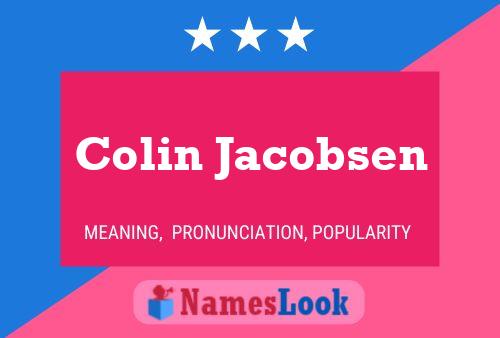 Colin Jacobsen Name Poster