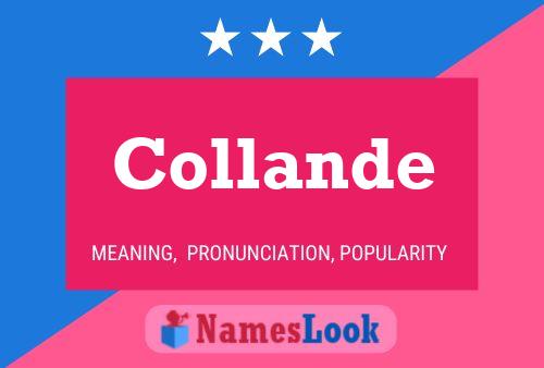 Collande Name Poster