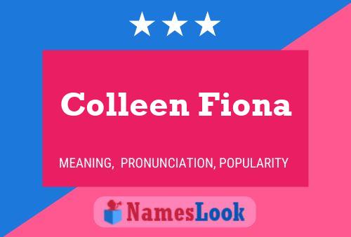 Colleen Fiona Name Poster