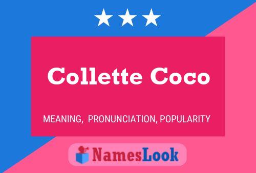 Collette Coco Name Poster