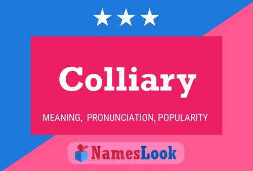 Colliary Name Poster