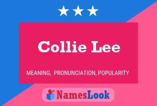 Collie Lee Name Poster