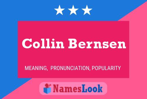 Collin Bernsen Name Poster