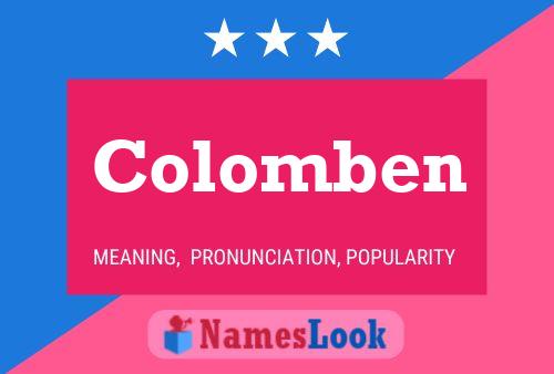 Colomben Name Poster