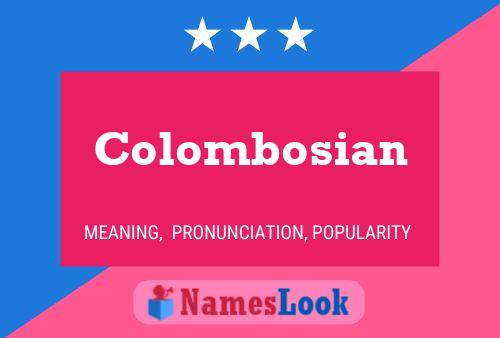 Colombosian Name Poster