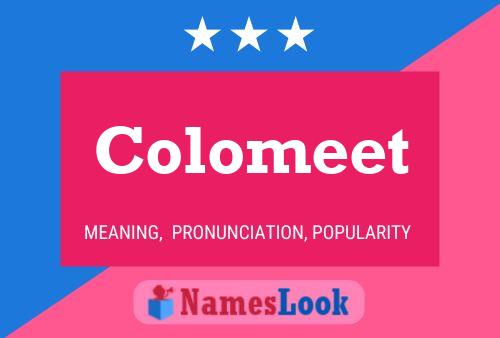 Colomeet Name Poster