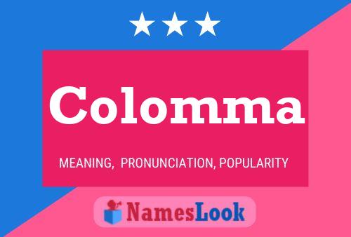 Colomma Name Poster