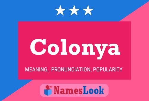 Colonya Name Poster