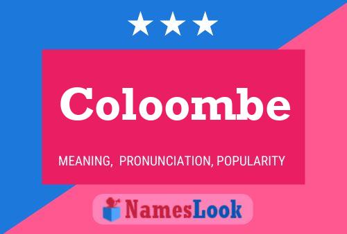 Coloombe Name Poster