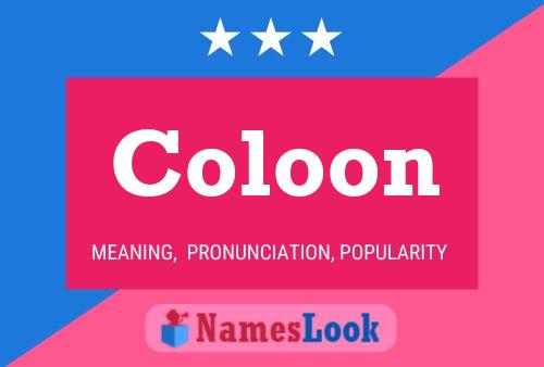 Coloon Name Poster