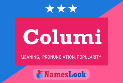 Columi Name Poster