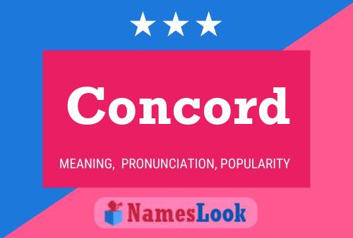 Concord Name Poster