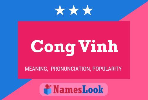 Cong Vinh Name Poster