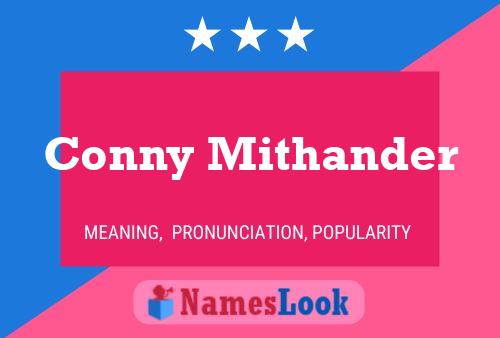 Conny Mithander Name Poster