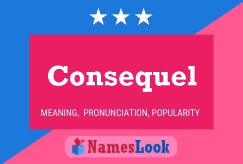 Consequel Name Poster