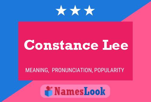 Constance Lee Name Poster