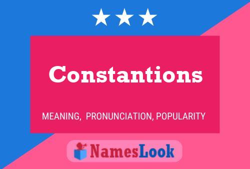 Constantions Name Poster