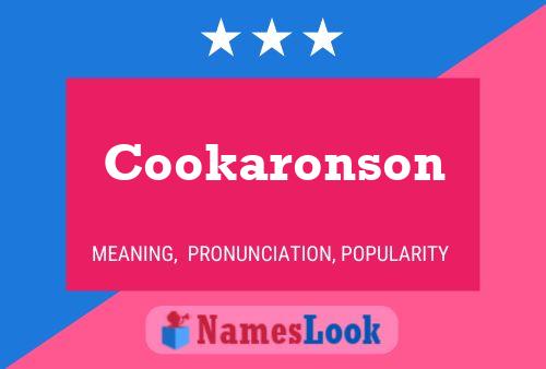 Cookaronson Name Poster