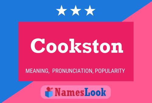 Cookston Name Poster