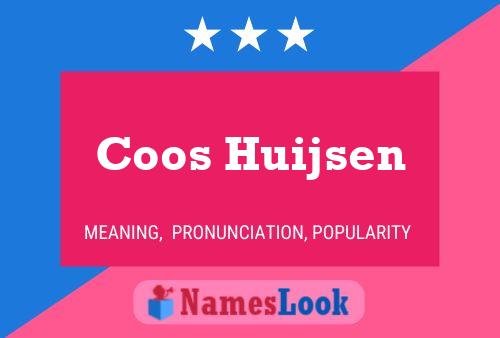 Coos Huijsen Name Poster