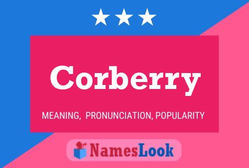 Corberry Name Poster