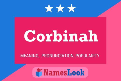 Corbinah Name Poster