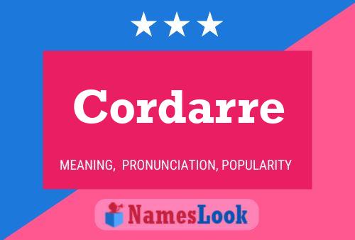 Cordarre Name Poster