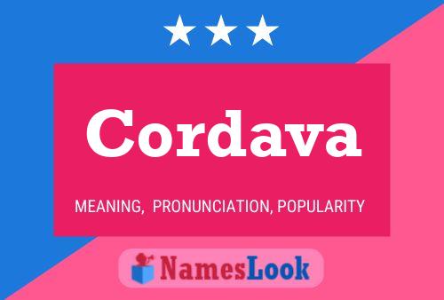 Cordava Name Poster