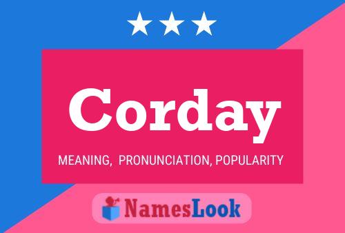 Corday Name Poster