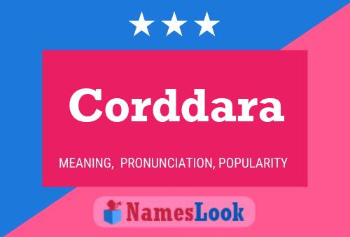 Corddara Name Poster