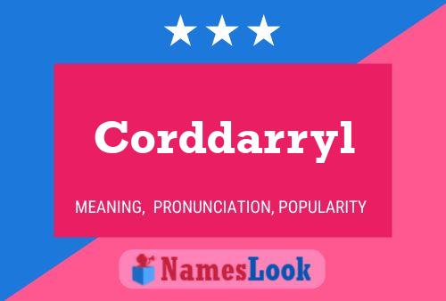 Corddarryl Name Poster