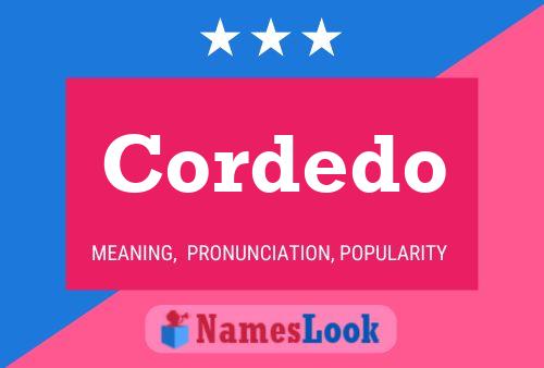 Cordedo Name Poster