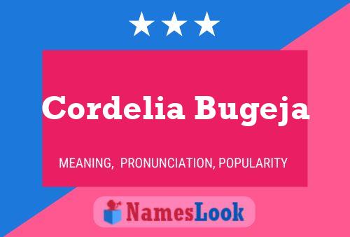 Cordelia Bugeja Name Poster