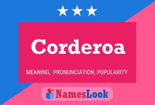 Corderoa Name Poster