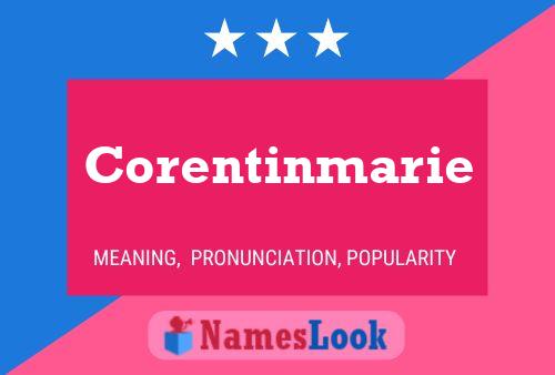 Corentinmarie Name Poster