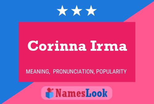 Corinna Irma Name Poster