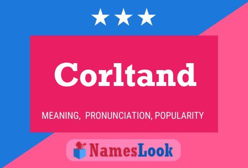 Corltand Name Poster