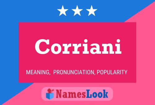 Corriani Name Poster