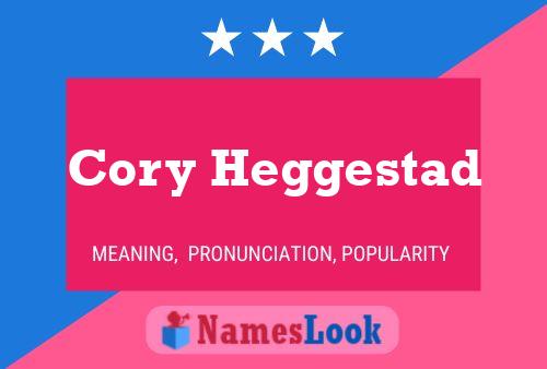 Cory Heggestad Name Poster