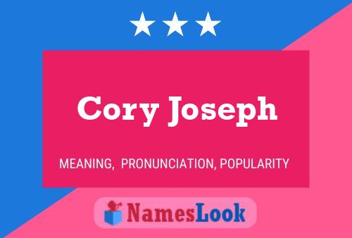 Cory Joseph Name Poster